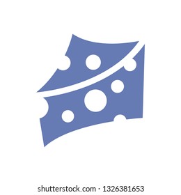 Cheese piece vector icon