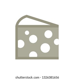 Cheese piece vector icon