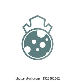 Cheese piece vector icon