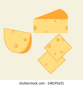 Cheese pieces