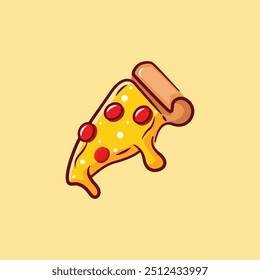 Logotipo de Pizza de Queijo Bonito e atraente