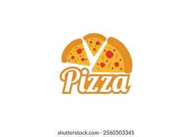 Cheese Pizza Logo Design Template