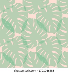 Planta de queso, impresión de hojas de monstera. Patrón vector tropical, fondo.