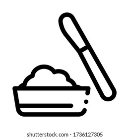cheese in plate and knife icon vector. cheese in plate and knife sign. isolated contour symbol illustration