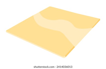 Cheese plate vector. Cheese on white background