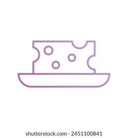 cheese platter icon with white background vector stock illustration