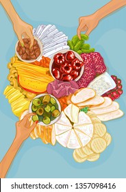 Cheese Platter illustration