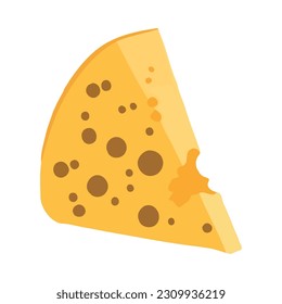 cheese portion dairy product icon isolated