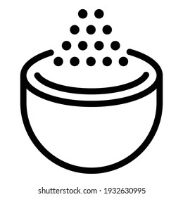 Symbol für die Käseproduktion. Outline-Käseproduktion, Vektorsymbol für Webdesign einzeln auf weißem Hintergrund