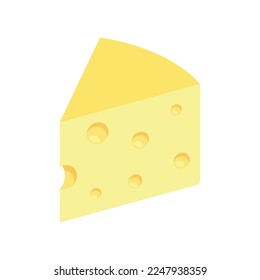 Cheese production isometric composition with ready product isolated image vector illustration