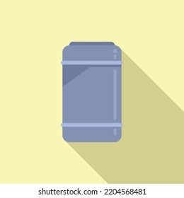 Käseproduktion Tank Symbol flach Vektorgrafik. Lebensmittelfabrik. Milchverfahren