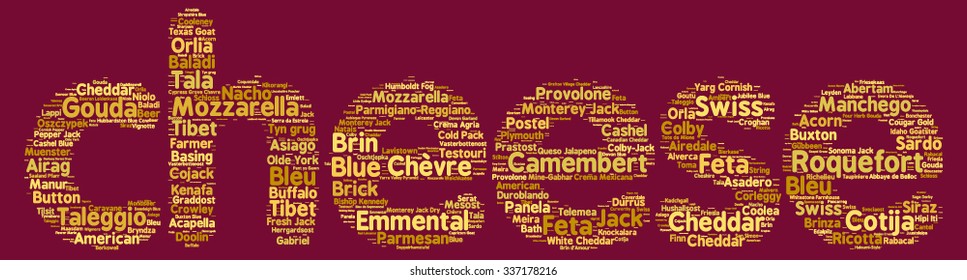Cheese Related Word Cloud