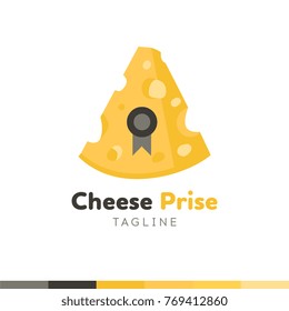 Cheese reward Logo, Restaurant logo, food and cooking logo, vector logo template.