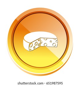 cheese round icon