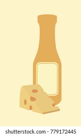 Cheese sauce in jar