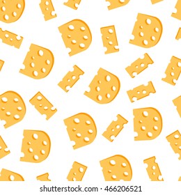 Cheese, seamless background , vector illustration