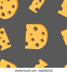 Cheese, seamless background , vector illustration