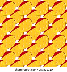 Cheese seamless pattern