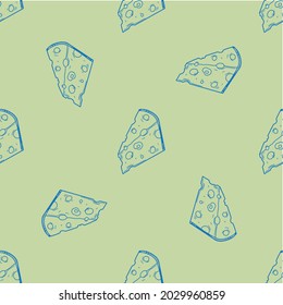 cheese seamless pattern in vector.
