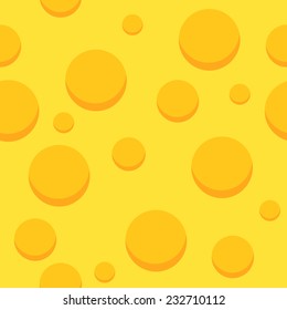 Cheese Seamless Pattern. Vector Background with Food.