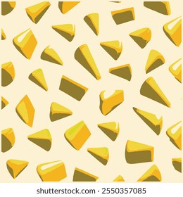 Queijo sem emenda padrão vetor projeto de fundo de vetor