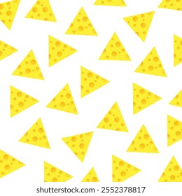 cheese seamless pattern. Seamless vector pattern with cheese slices. seamless vector background of cheese