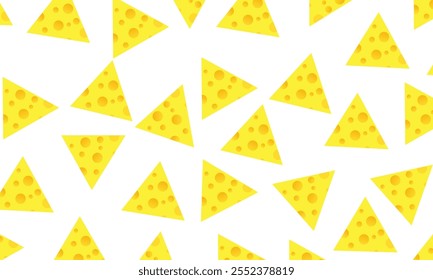 cheese seamless pattern. Seamless vector pattern with cheese slices. seamless vector background of cheese