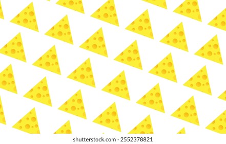 cheese seamless pattern. Seamless vector pattern with cheese slices. seamless vector background of cheese