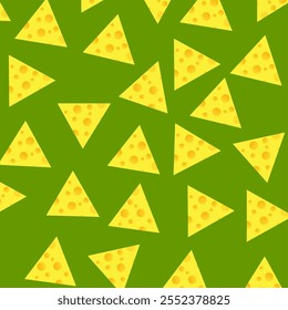 cheese seamless pattern. Seamless vector pattern with cheese slices. seamless vector background of cheese