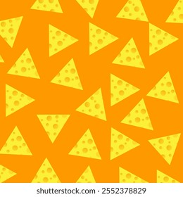 cheese seamless pattern. Seamless vector pattern with cheese slices. seamless vector background of cheese