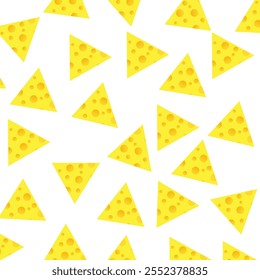 cheese seamless pattern. Seamless vector pattern with cheese slices. seamless vector background of cheese