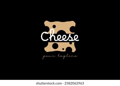cheese shop label stamp. Cheese Shop Logo Design Illustration