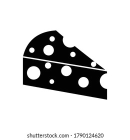 Cheese silhouette vector design illustration