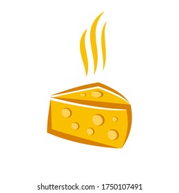 Cheese Simple Unique Icon Symbol Logo For Business. Vector Isolated.