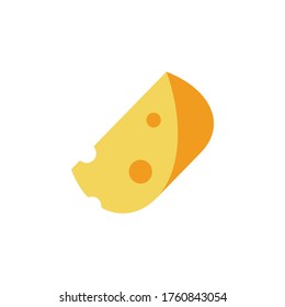 Cheese slice, Emmental icon. Simple color vector elements of dairy product icons for ui and ux, website or mobile application