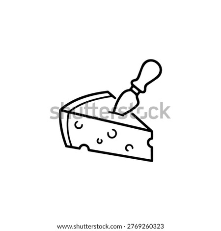 Cheese slice icon symbolizing dairy product used in various dishes, especially in Western cuisine meals.