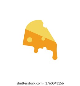 Queso, tajada, icono de fusión. Elementos vectoriales de color simples de iconos de productos lácteos para ui y ux, sitio web o aplicación móvil