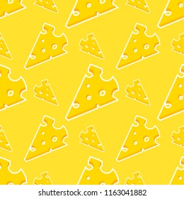 Cheese slice seamless pattern