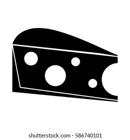 cheese slice snack icon pictogram