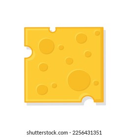 cheese, slice cheese. slice of cheese vector logo flat design icon illustration