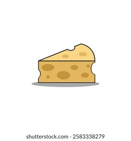 cheese slice vector type icon