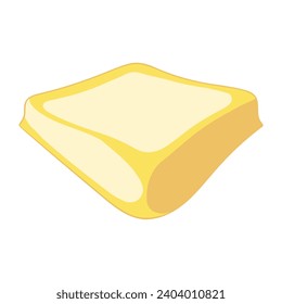 cheese sliced melted organic illustration