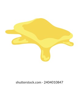 cheese sliced melted soft illustration