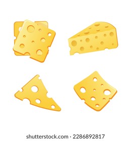 Barras de queso, ilustración de vector dibujada a mano aislada en fondo blanco