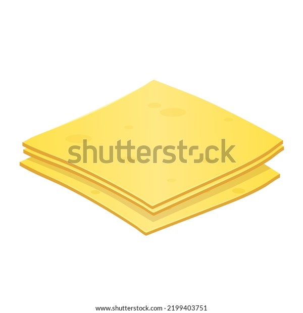 Cheese Slices Vector Illustration Clipart Isolated Stock Vector ...