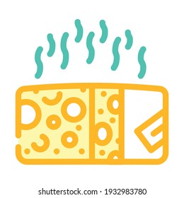 cheese smell color icon vector. cheese smell sign. isolated symbol illustration