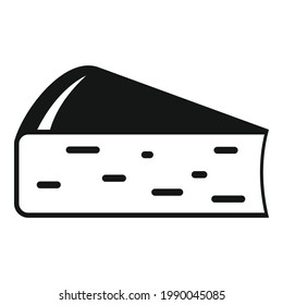Käseweiche Ikone. Einfache Illustration von Käse-weicher Vektorsymbol für Webdesign einzeln auf weißem Hintergrund