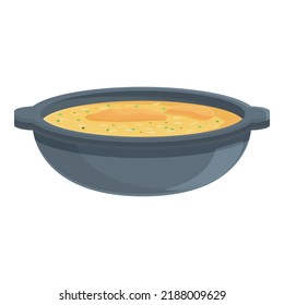 Cheese Soup Icon Cartoon Vector. Portugal Food. Cuisine Meal