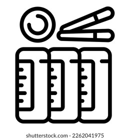 Cheese spring roll icon outline vector. Cuisine food. Meal menu