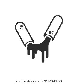 Cheese stick icon. Monochrome black and white symbol. Vector illustration